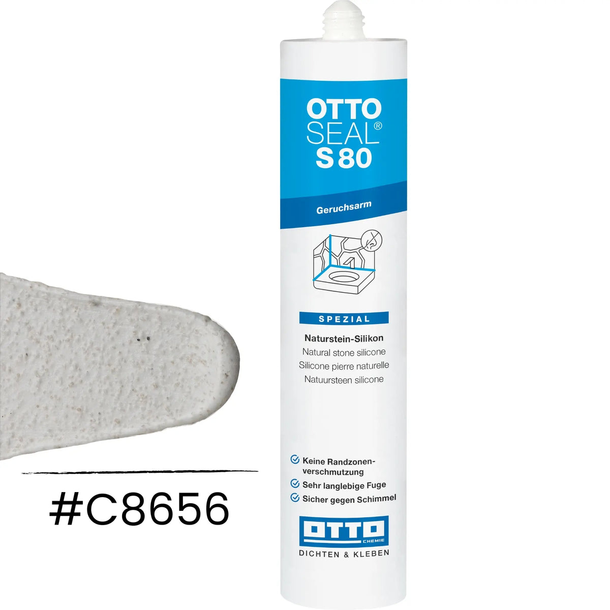OTTOSEAL S 80 – low-odour silicone matt sanded off-white C8656
#A0005481