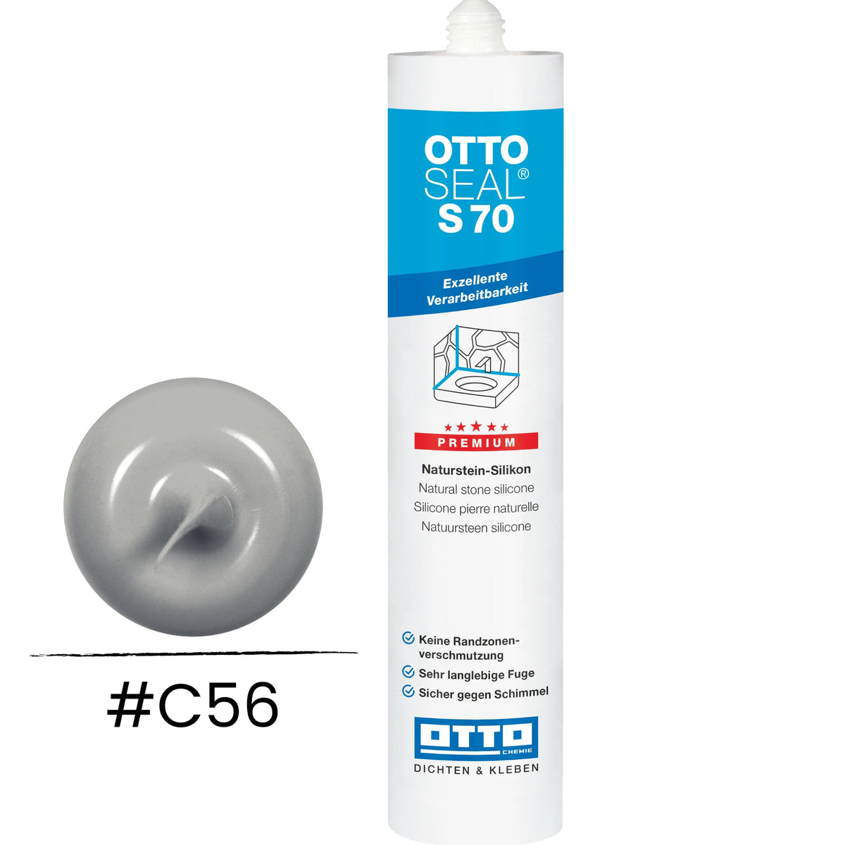 Cartridge OTTOSEAL S 70 colour concrete grey C56 #A0005253