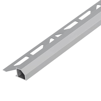 Square edge trim 'Diamond' aluminium concrete gray