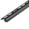 Square edge trim 'Diamond' aluminium black - 9 mm / 250 cm