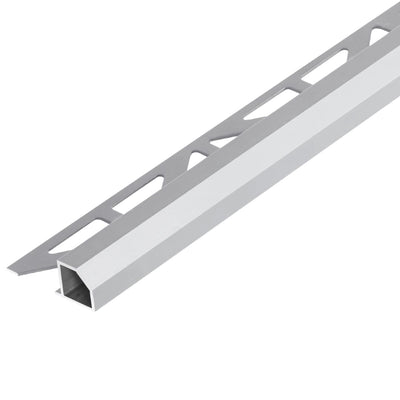 Square edge trim 'Diamond' aluminium silver