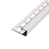 Square edge trim stainless steel polished - 8 mm / 100 cm