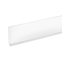 Skirting aluminium white coated