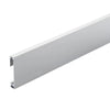 Skirting strip square silver - 250 cm