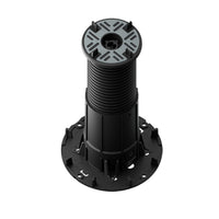 Pedestal Flexibal Pro L screwed up high made of black PVC with self-levelling pedestal head for 4mm joint widths.
#A0005225
#A0005226
