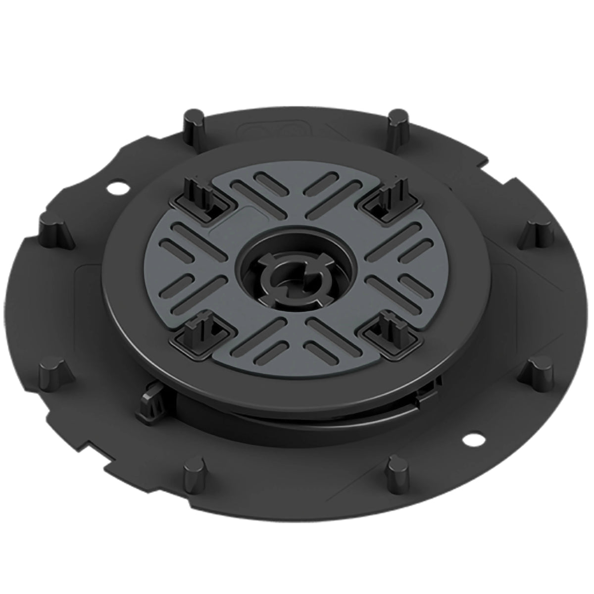 Pedestal Flexibal Pro M made of black PVC with self-levelling pedestal head for 4mm joint widths.
#A0005229
#A0005230