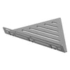 TI-SHELF Triangular corner shelf with railing concrete gray - LINE