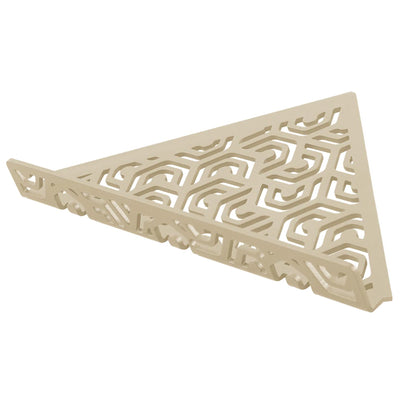 TI-SHELF Triangular corner shelf with railing sand - Ansicht 2