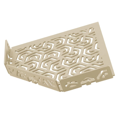 TI-SHELF Pentagonal corner shelf with railing sand - Ansicht 2