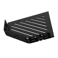 TI-SHELF vijfhoekig hoekschap met reling zwart LINE look #A0004293