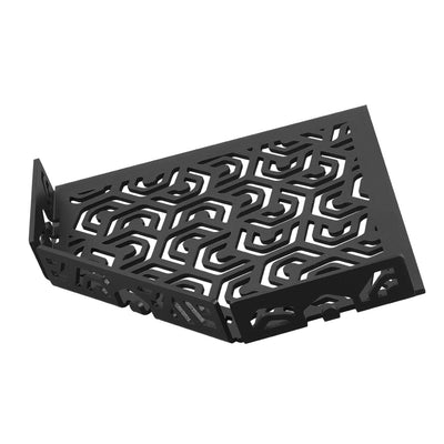 TI-SHELF Pentagonal corner shelf with railing black - Ansicht 2