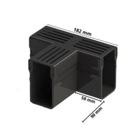 Dimensioned drawing T-piece UD Pro black UDP 65 #A0003401