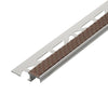 Stair profile anti-slip alu cocoa - 9 mm
