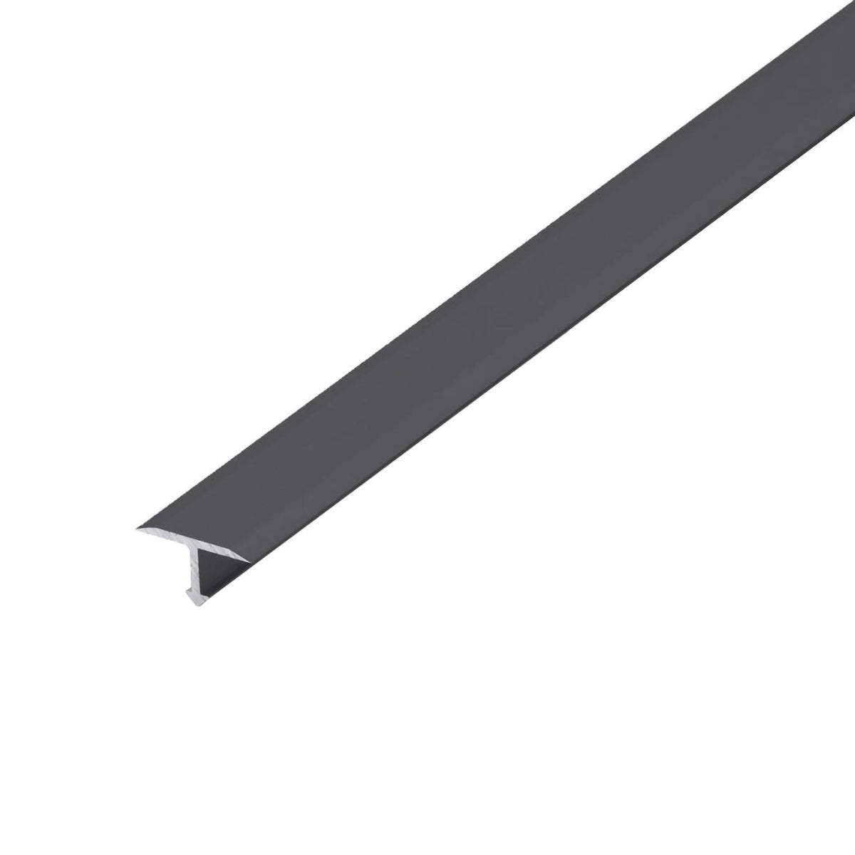 Overgangsprofiel T-vorm aluminium zwart 14mm #A0005061