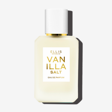 Vanille Sel 50mL Eau de Parfum sur fond blanc.