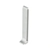 Connector skirting strip silver brushed - 60 mm