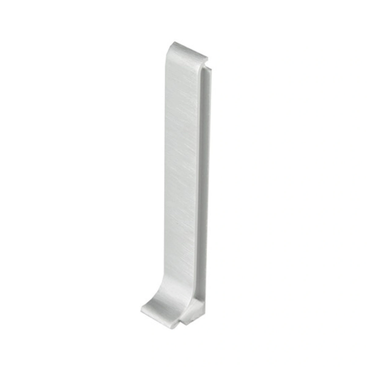 Skirting connector silver brushed