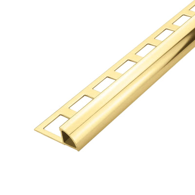 Round edge trim aluminium gold (shiny)