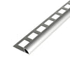 Kwartrond profiel aluminium zilver (mat) - 6 mm / 250 cm