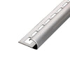 Round edge trim stainless steel brushed - 6 mm / 100 cm