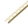Angle profile brass natural - 8 mm