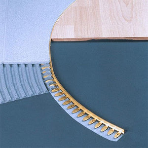 Flexible tile profiles for bending