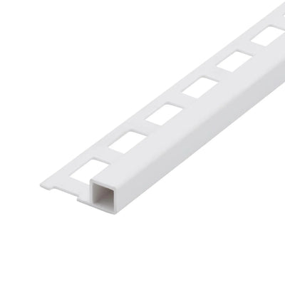 Square edge trim PVC white