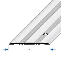 Drawing of the cover profile aluminium perforated in 80mm width with double-ribbed surface
#A0002938
#A0002942